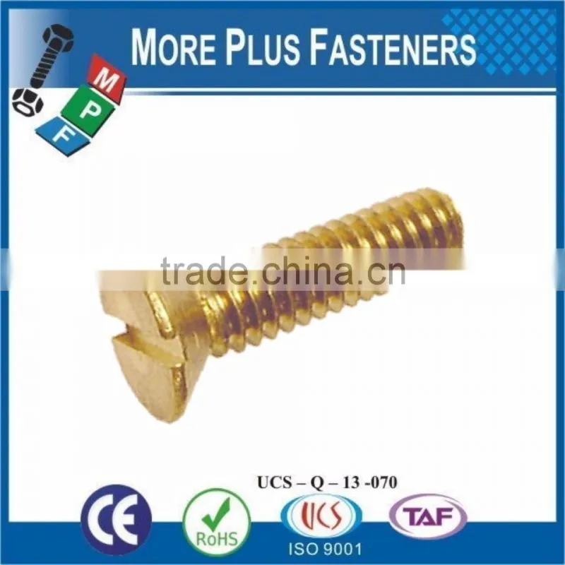 Made in Taiwan Screw and Nut with Brass Material