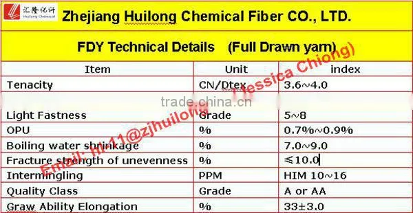 polyester fdy dope dyed yarn 150/ 48 purple color