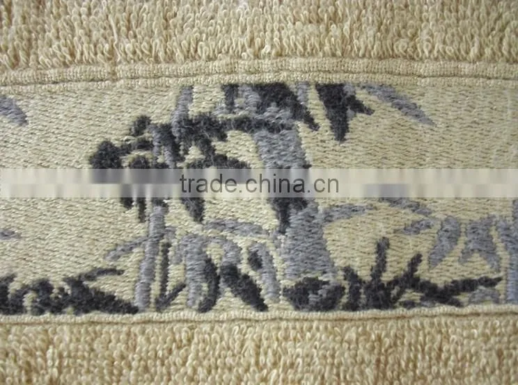 factory directly sale jacquard bamboo fiber bath towel