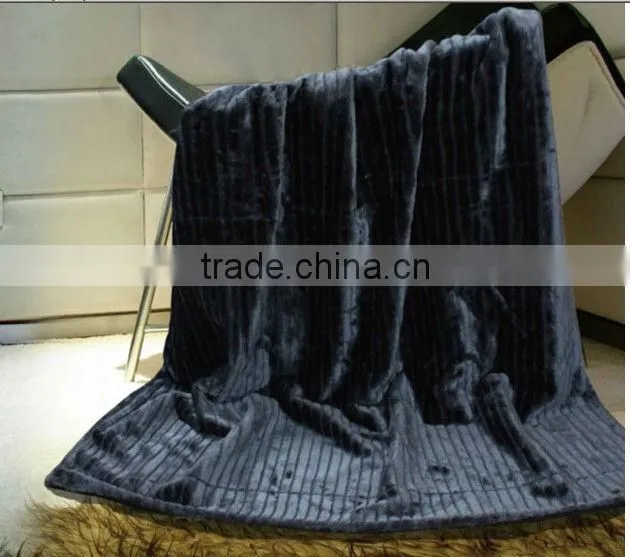long pile faux fur blanket