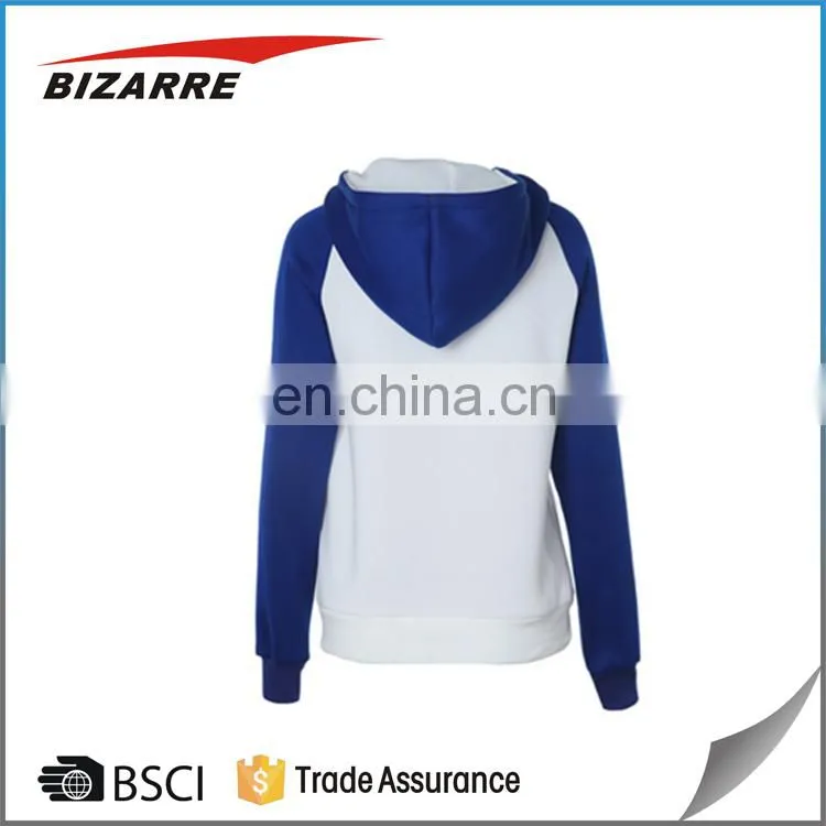 Custom made two tone wholesale hoodies with own logo
