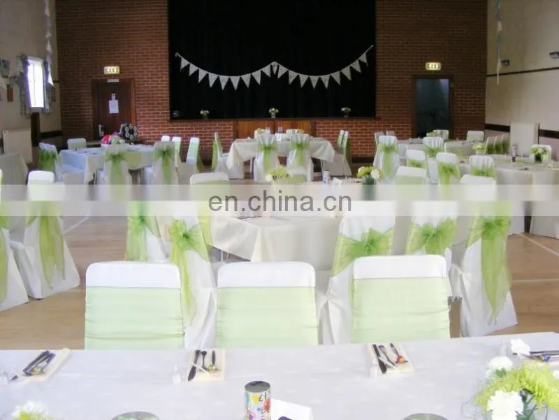 Wholesale Banquet Cheap Polyester Universal Chair Cover White