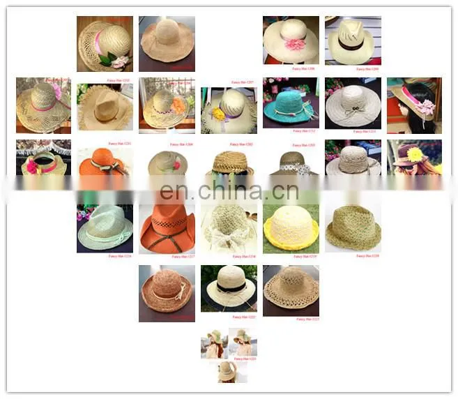 Custom Cheap Summer Straw sunhat for girls wholesale