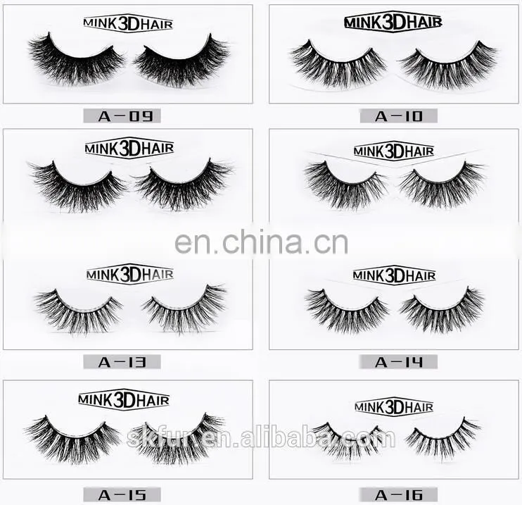 Factory wholesale private label custom package individual premium 3d 100% real mink lashes