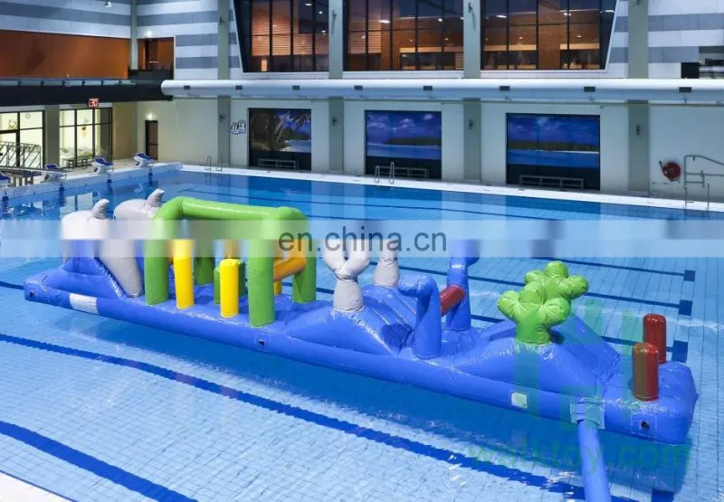 HI amazing swimming pool toys custom size inflatable floating water park equipment price