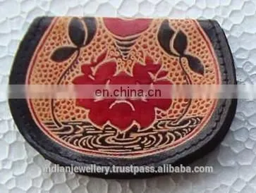 Leather coin folding wallets manufacturer, Original leather coin purse exporter