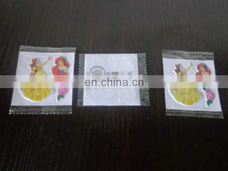 Fashion design promotional colorful lovely cartoon small puffy stickers