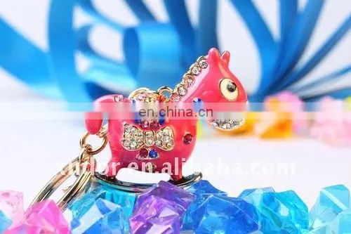 CUTE HOBBYHORSE ANIMAL CRYSTAL KEYCHAIN FOR KIDS
