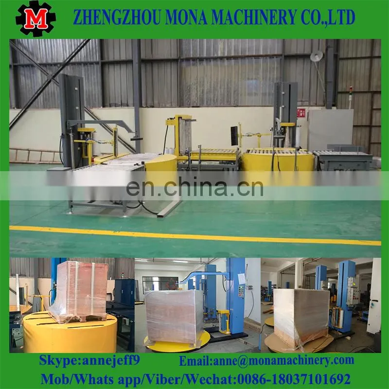 Automatic Film Pallet packing and wrapping Machine/Automatic turntable pallet stretch packer/wrapper
