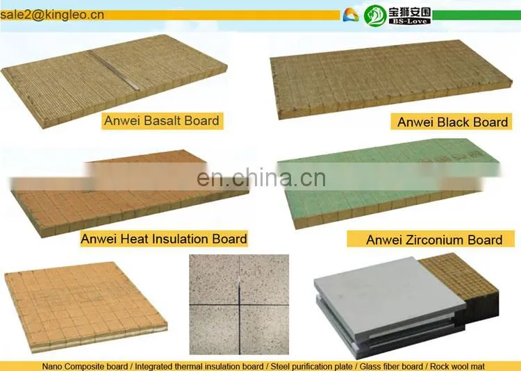 Fireproof Rockwool Insulation 50mm Thickness Board rockwool insulation board