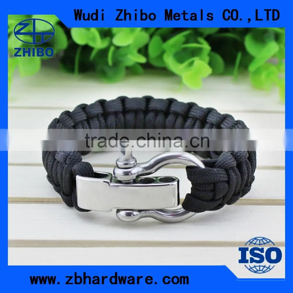 High quality paracord survival bracelet with adjustable clasp wholesale paracord bracelet