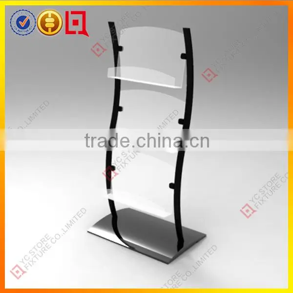 Simple frame metal magazine display rack