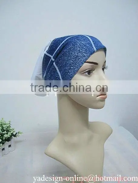 A375 New arrival soft cotton solid color two pieces 2 HIJAB