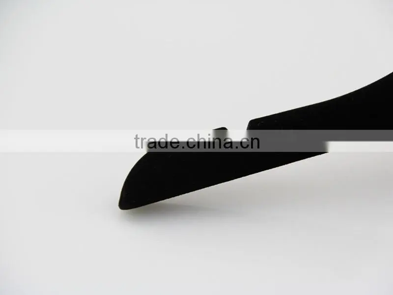IMY-326 black velvet children hanger wholesale kids non-slip velvet hanger