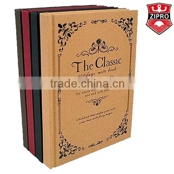 classic A4 A5 A6 OEM notebook hardcover notebook school office design kraft notebook