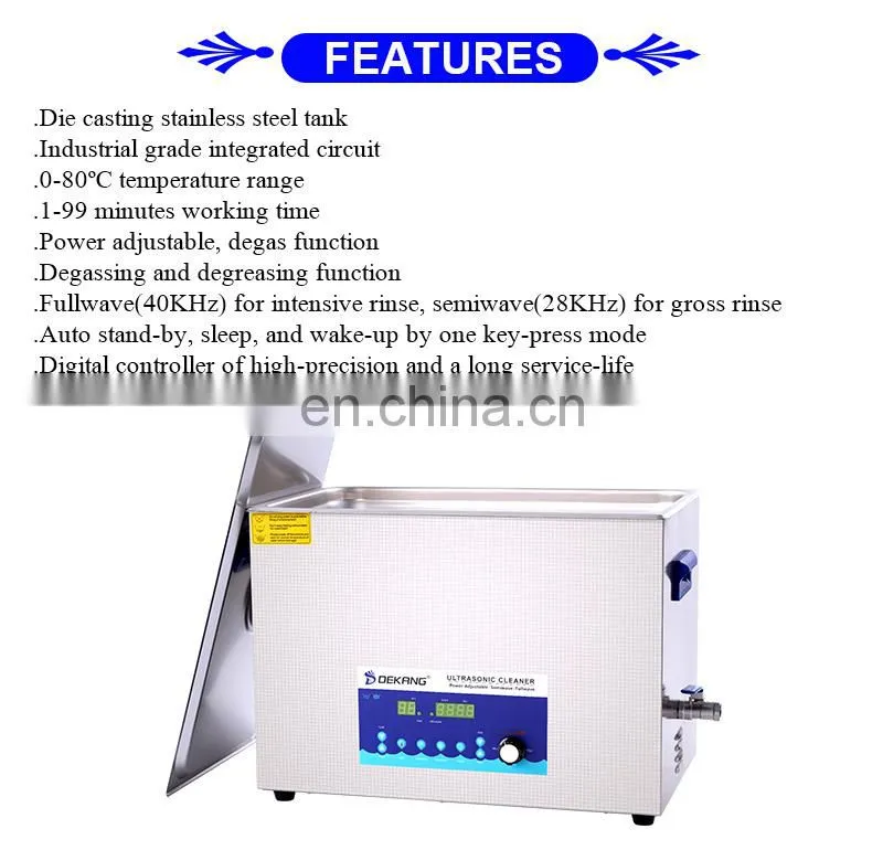 Stainless Steel 30L Ultrasonic Fuel Injector Cleaner CE and RoHS Certificates