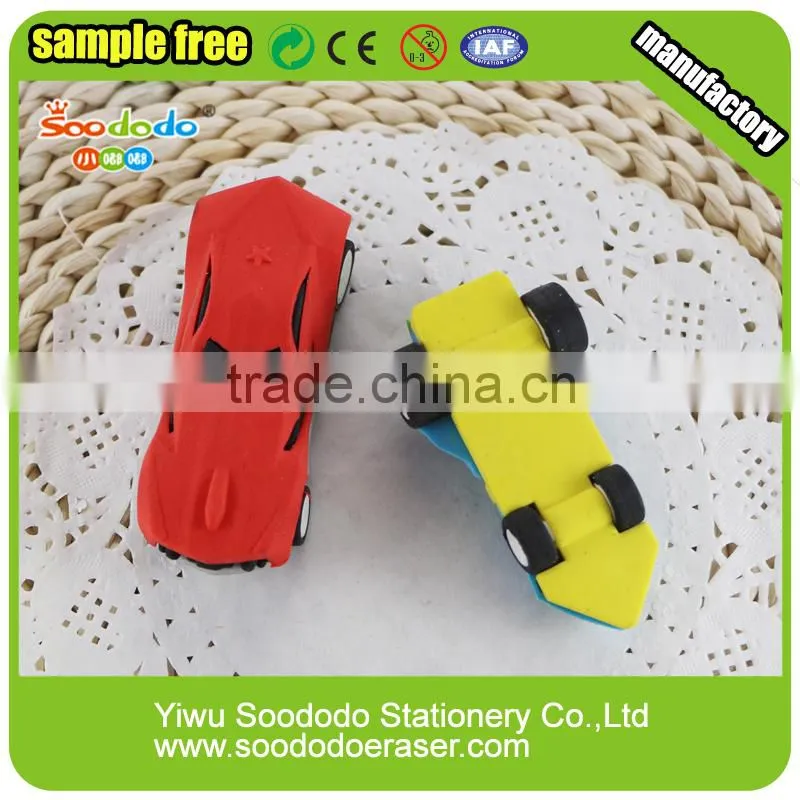 cool racing car eraser rubber made product for boys