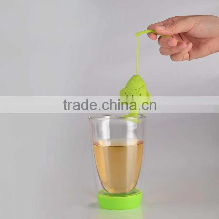 Hot Sell Lovely colorful Silicone Tea strainers silicone tea bag