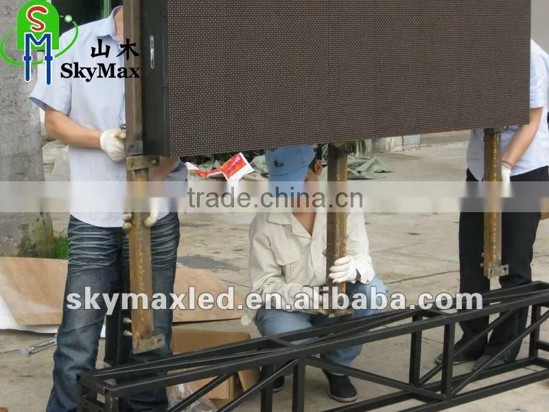Morroco project 6.4 x 4.48 meter P10 Outdoor rental led display