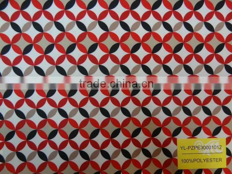 300T 100% Polyester Pongee Stripe Printed Fabric