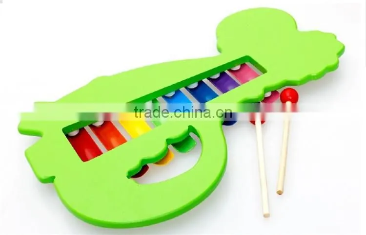 8 Scale Dinosaur Hand Knock Wooden Xylophone piano toy