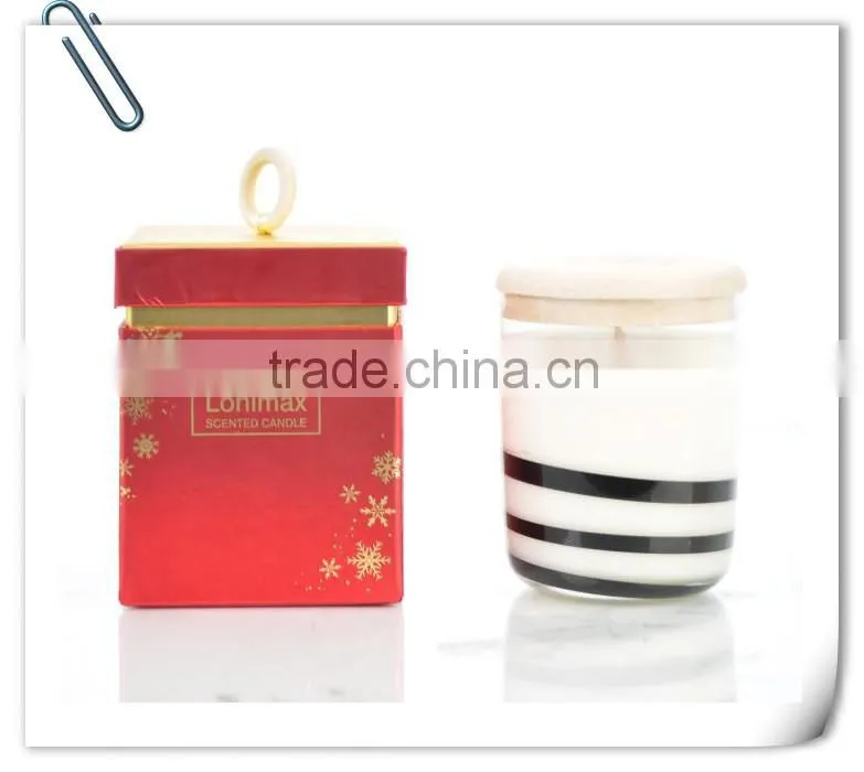 280g Scented Candle in Glass Bottle with Hard Package Box