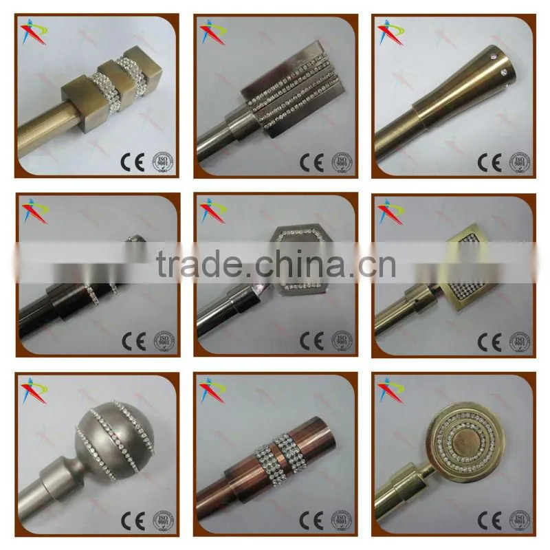 three screws curtain rod caps closet rod end caps