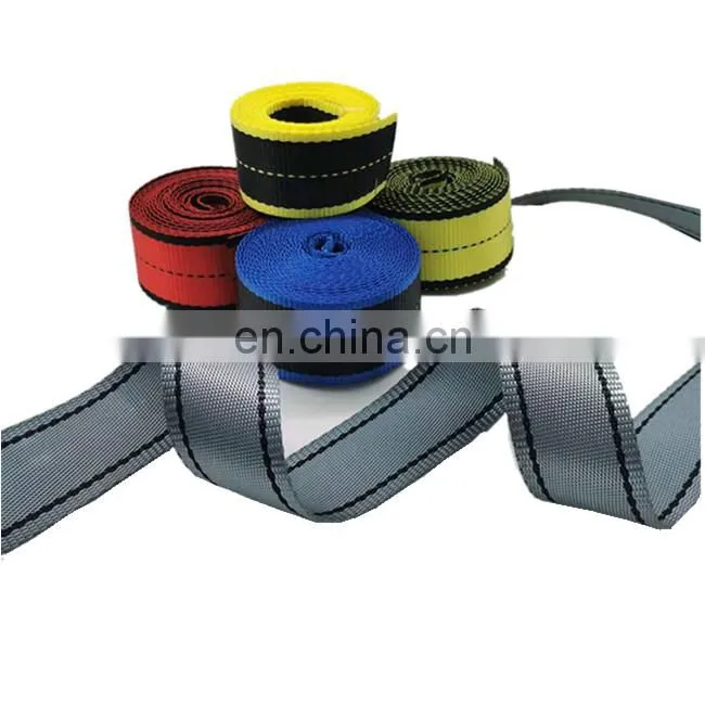 high strength low extend body protection harness webbing safety woven belt for preventing falls