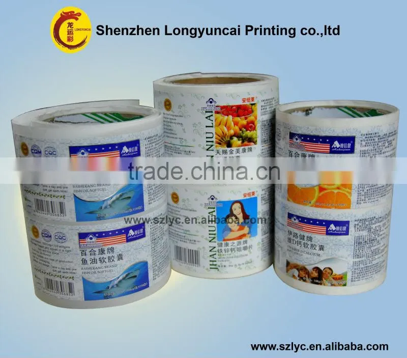 Competitive price self adhesive health food labels