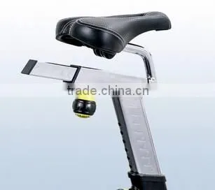 Emergency brake with friction pad spinning bike