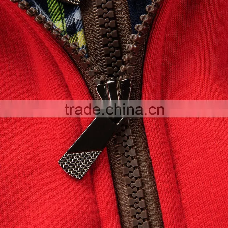 embroidery men's zip up hoodie jackets in bulk from Alibaba China supplier