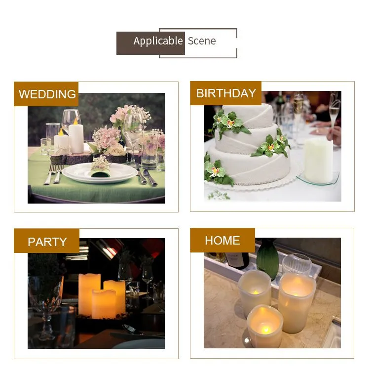 Professional Factory Supply Led Flameless Battery Long Household Electric Light Taper Candles
