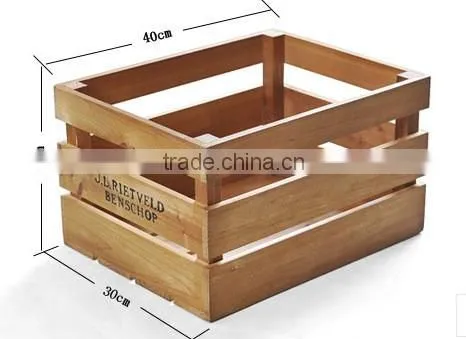 Natural Pine Wood Single Wine Box Carved Gift Box with Slide Lid