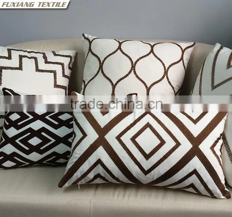 applique embroider pillow