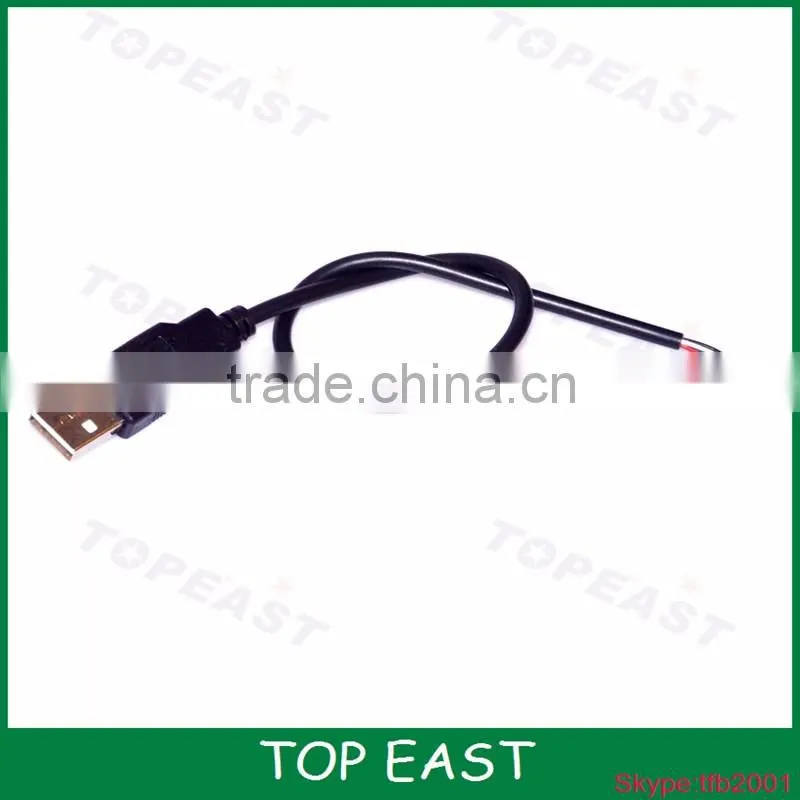 USB male 4wire solder cable USB extension jumper cable