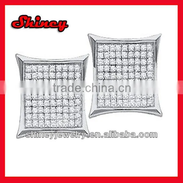 yiwu wholesale cheap jewelry crystal paved hook styled pearl earring