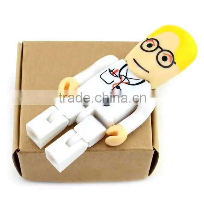 Plastic Doctor Usb Flash Drive 128Mb