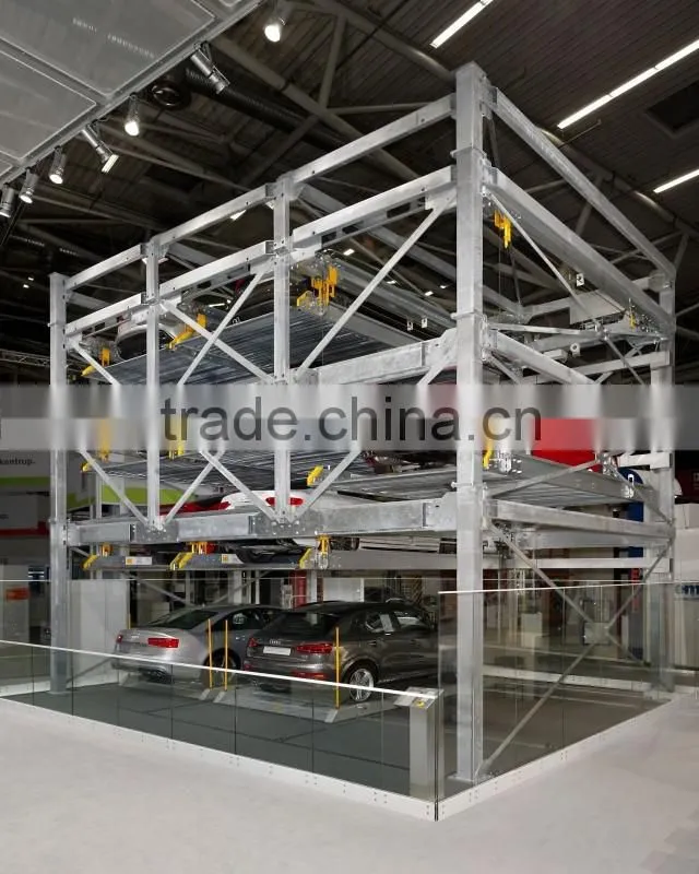 Automatic stack parking system/ 3 to 6 levels robotic parking garage