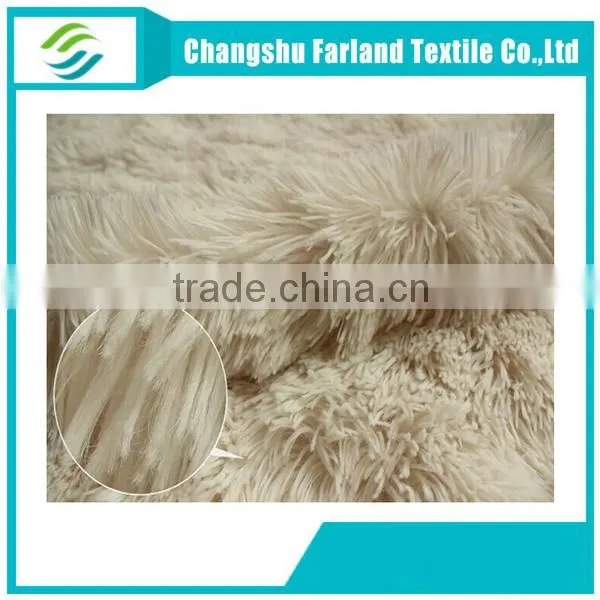 alibaba china supplier long hair plush velvet fabric for rug