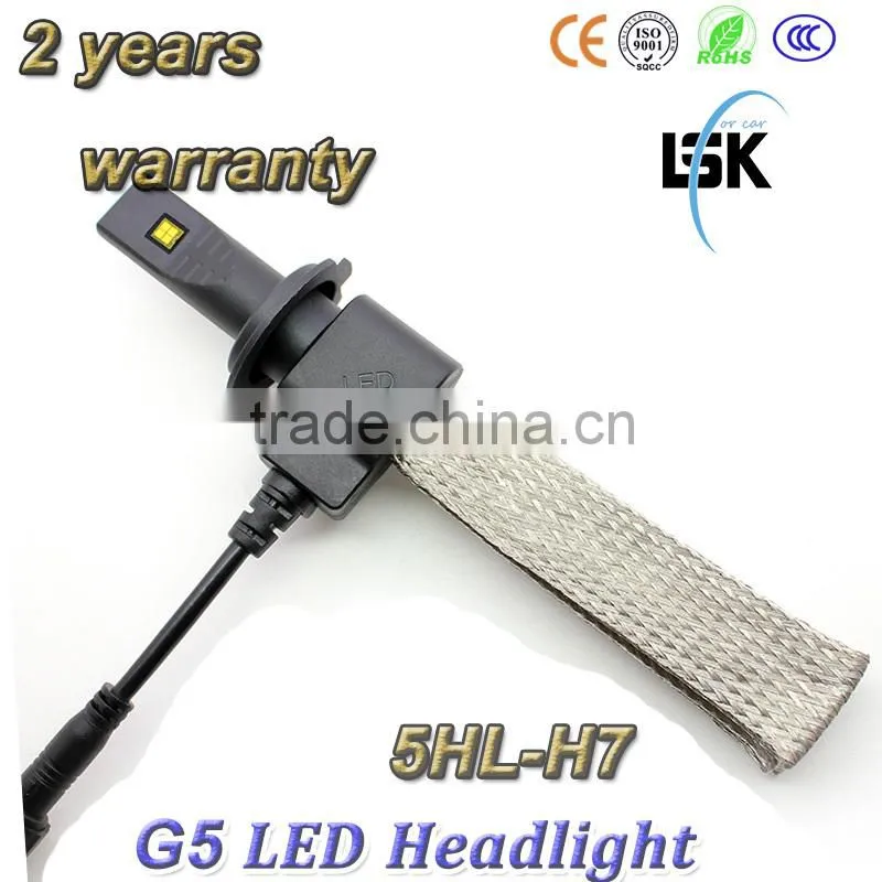 g5 led headlight 20w copper metal led auto headlamp for cars