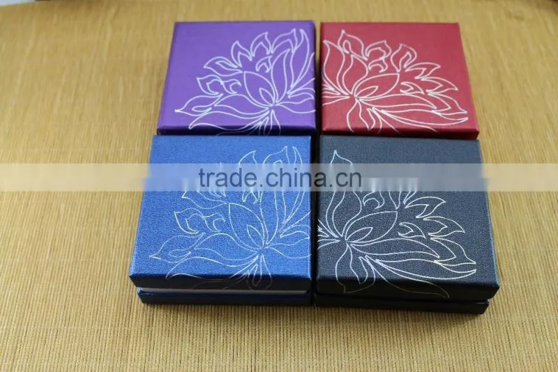 P150404 Custom logo printed cotton filled bracelet jewelry boxes