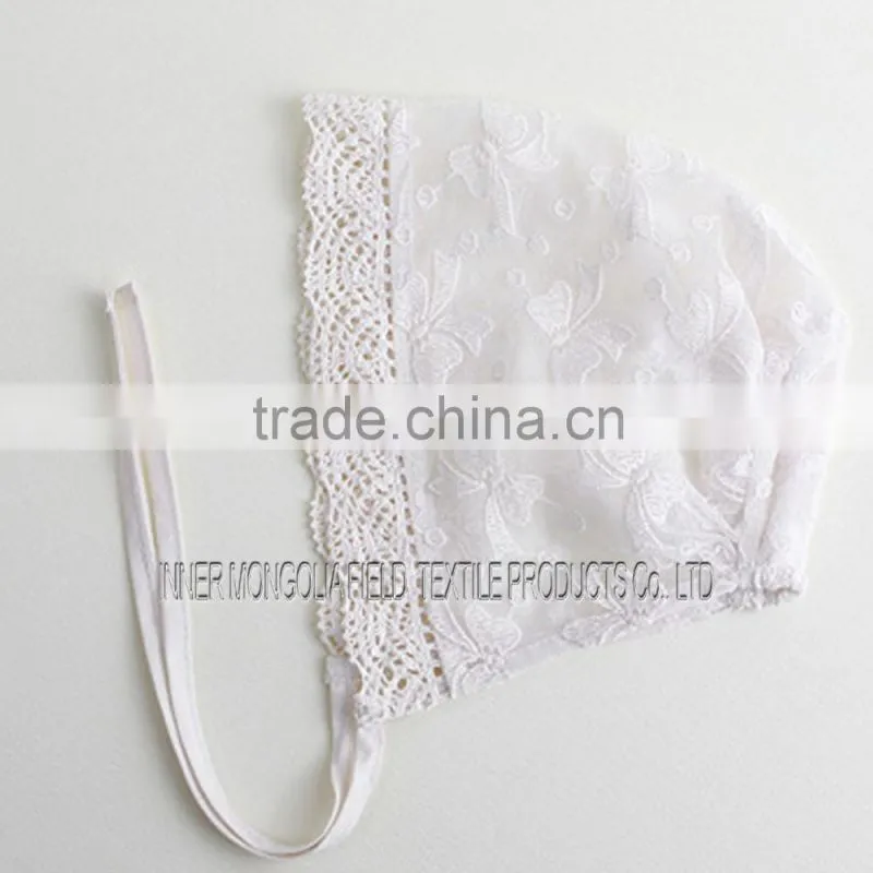 Lace Newborn Bonnet Ivory Lace Hat Girls