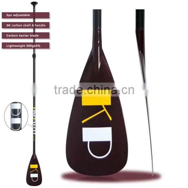 red Kevlar carbon adjustable stand up sup paddle