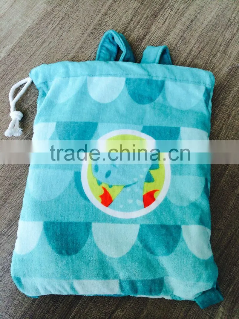 Wholesaler Custom Reactive Beach Towel Backpack