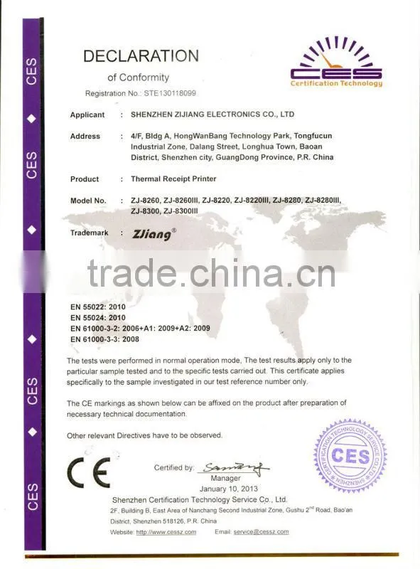Wifi mini/thermal printer ZJ-8220wifi with high standard Configuration