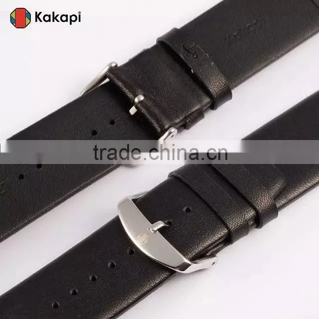 Kakapi One Buckle Smooth Leather Watch Band Wrist Strap With Watchband Converter For 42MM Apple Watch MT-3911