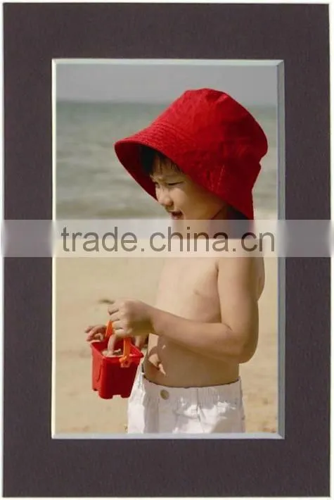 Pre cut Mat board for Photo Frames, grey color white core frame mount