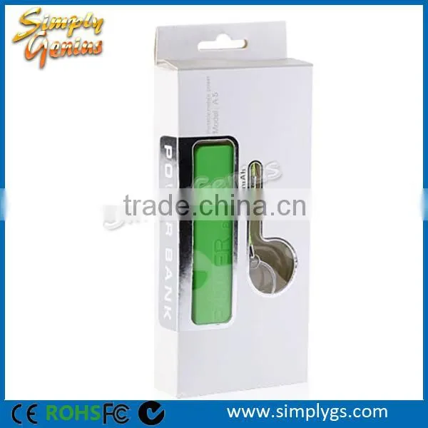 (Hot in top) mini power bank, portable power bank 2600mah, perfume power bank