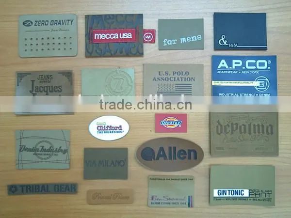 2015 new fashion high quality custom pu patch