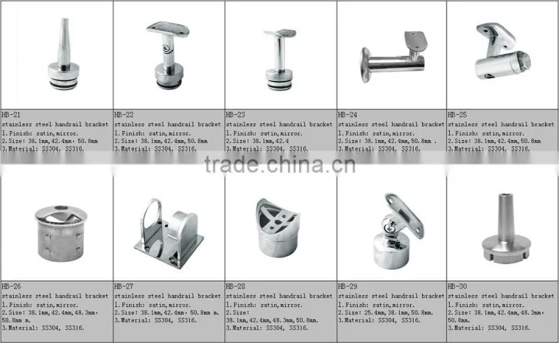 High quality stainless steel round handrail bracket